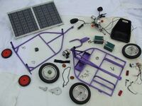 Beispielphoto Bausatz Trike komplett mit Anh&auml;nger und Solarzelle,